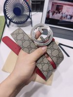 特 Gucci.古驰 全套包装 3.8Cm进口小牛皮压花, 专柜正品1:1完美复刻. 原版底皮, 采用热压印技术的Gucci Signature皮革精制而成，触