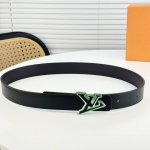 Lv。商务休闲、正装均可佩戴！3.5Cm 最新款扣头，抛光扣头、时尚百搭双面佩戴