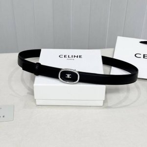 Celin E新品立体浮标扣女士腰带 意大利进口小牛皮 搭铜扣 宽度2.5双面佩戴