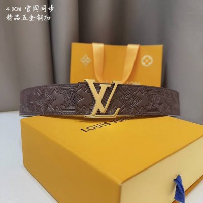 官网同步 Lv路易男士 宽度4.0 Cm 简单大方 佩戴效果非常不错 送礼自用最佳推荐