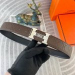爱马仕 特种皮腰带系列 原厂五金精品不锈钢扣 手感柔软舒适 宽3.8Cm