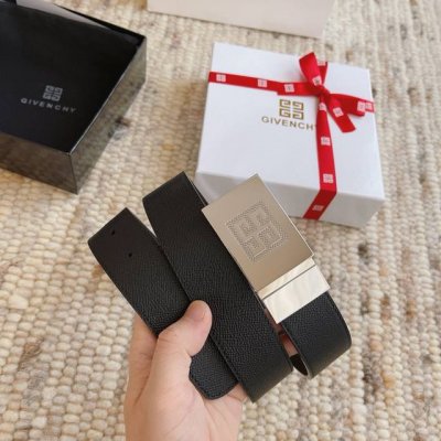 Givenchy 纪梵希男士腰带 此款3.5Cm宽 双面进口头层牛皮 耐磨耐用 纯铜五金不掉色 可旋转双面使用