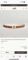 新款 Mini Constance 精品五金 搭配进口Epsom皮 宽度24Mm Hermes女款腰带以其精湛工艺高品质材料和经典设计备受推崇 是女士腰带顶级选