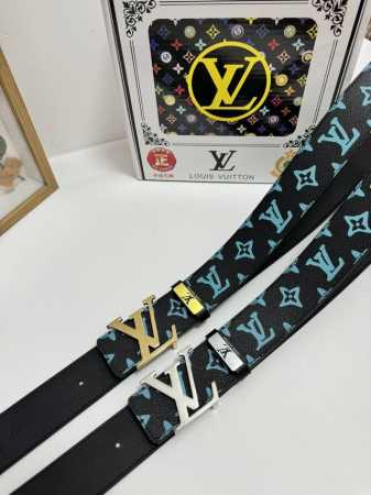 品名：Lv..路易..威登 材质：原单牛皮腰带 百分百头层牛皮腰带保证真皮，24K纯钢扣，专柜原单品质、做工精细，时尚大牌，送人自用首选 包装： 请认准如图专柜 - 点击图像关闭
