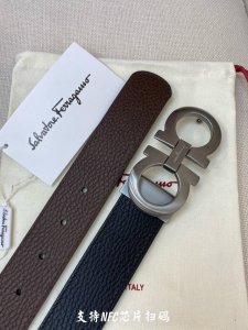 特 Ferragamo.菲拉格慕 全套包装 支持Nfc扫码 宽度3.5Cm 高级定制款男士皮带 双面进口牛皮 可双面使用 自行选择搭配 真材实料 很有质感 时尚