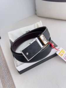 品名：万宝龙.Montblanc原单 腰带 皮带 型号：挂扣，新款原版经典精品挂扣，实物拍摄，原版头层牛皮 材料：百分百头层牛皮，保证真皮。双面可用专柜同等质量
