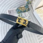 范思哲 特种皮腰带自动带系列 ，原厂五金精品不锈钢扣，手感柔软舒适 宽3.5Cm。