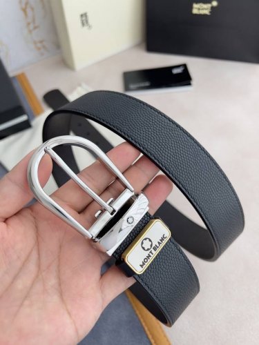 品名：万宝龙.Montblanc原单 腰带 皮带 型号：针扣，新款原版经典精品针式扣，实物拍摄，原版头层牛皮 材料：百分百头层牛皮，保证真皮。双面可用专柜同等质