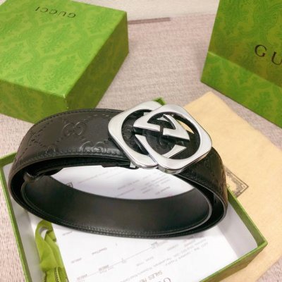 配全套包装礼盒 古驰：原单头层牛皮压g面，内衬头层小牛皮底，搭配原单扣.原单皮料定制，专柜宽度3.8