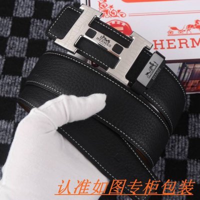 品名：爱马仕 原单 材料：百分百头层牛皮，保证真皮。专柜原单品质、做工精细，送人自用首选 包装： 请认准如图专柜包装，赠送打孔器，银联发票，宽度3.8Cm