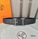 特 HermèS 爱马仕针扣 原单品质 进口头层牛皮 咖啡色荔枝纹搭配进口原版Box黑色平纹 38Mm宽 双面可用 配官网H亮银 亮金 亮枪扣