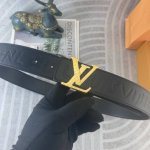 Lv 特种皮腰带系列 ，原厂五金精品不锈钢扣，手感柔软舒适 宽3.8Cm。