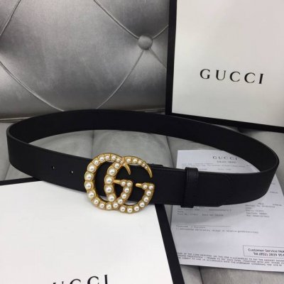 配送专柜全套礼盒包装。 Gucci 经典原单配以标志双 G 带扣。宽度:3.8Mm手感柔软，修长真皮腰带采用gucci原厂小牛皮精致而成。 品质保证 无忧售后