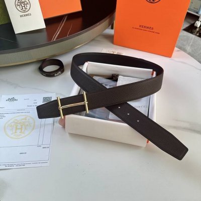Hermes 愛馬仕 寬度38毫米 原單雙面荔枝紋Togo皮 搭配精品316鋼扣五金 雙面可用 以一當二 展示男士腰間品味