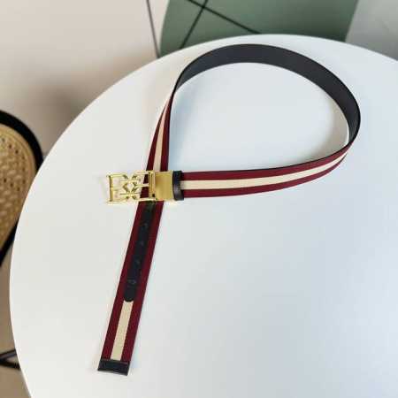 Bally 巴利 专柜同款 Shiff 35毫米，款式经典。精心设计的金属搭扣，经典亮眼的条纹，时尚又年轻，百搭款式！ - 点击图像关闭