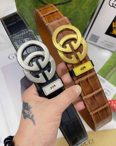 皮带：古奇..Gu..Cci顶级复刻. 腰带：古驰.原单品质百分百头层牛皮，保证真皮。雕花镂空工艺.真空电镀.永不掉色.24K纯钢扣头层鳄鱼皮纹路双面两用专柜同