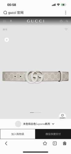 古奇 宽4.0Cm 新款 典藏细节与现代元素为gucci新推系列增添吸睛亮点。巧妙融入经典字母交织造型配件，以此致敬品牌创始人guccio Gucci先生。这款