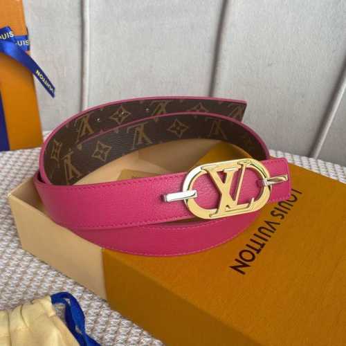 配全套包装礼盒 Lv 女款 寬： 30Mm Louis Vuitton 路易威登 海外代購原單正品來襲 Made In Spain-經典雙面設計 以一當二 Mo