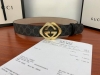 Gucci 经典款G家印花 搭配顶级镶钻两件套钢扣 采用精挑细选进口顶级牛皮，手感柔软细腻！品质保证：带身宽度4.0Cm