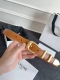 Celine.赛琳 全套包装 Western中号光滑牛皮革腰带 牛皮革 中腰 圆形带扣 2个金属环和1个金属尖头装饰 第一个圆环底部镌刻Celine Paris