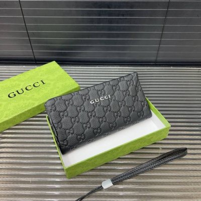 Gucci 古奇 Gg牛皮手拿包 多卡位钱包 手包 经典百搭 实物拍摄 配送防尘袋 礼盒 21 X 11Cm