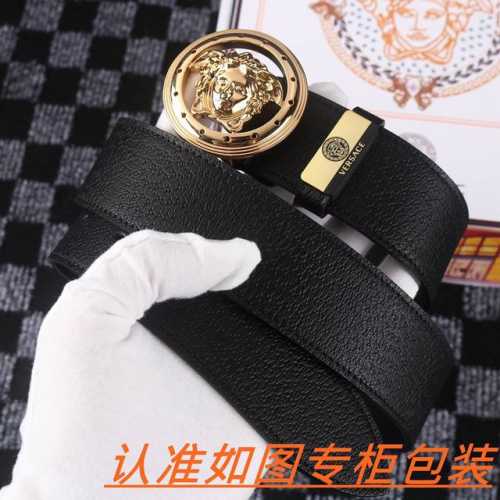 男士腰带：范思哲 原单 男士皮带：百分百头层牛皮，保证真皮。24K纯钢扣双面可用专柜同等质量， 送人自用首选 包装： 请认准如图专柜包装，赠送打孔器，银联发票，