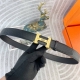 爱马仕 特种皮腰带自动带系列 原厂五金精品不锈钢扣 手感柔软舒适 宽3.5Cm