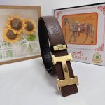品名：爱马仕.Hermès 原单 材质：原单牛皮腰带 百分百头层牛皮腰带保证真皮，24K纯钢扣，专柜原单品质、做工精细，时尚大牌，送人自用首选 包装： 请认准如
