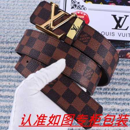 品名：Lv..路易..威登原单 材料：百分百头层牛皮，保证真皮。24K纯钢扣双面可用专柜同等质量， 送人自用首选 包装： 请认准如图专柜包装，赠送打孔器，银联发 - 点击图像关闭