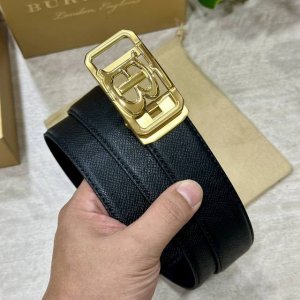 自动扣腰带］巴宝莉 宽3.5Mm 双面进口头层牛皮制作 搭配经典钢扣 真材实料 时尚经典 做工精致 高端男士皮带 长度可裁剪100 125