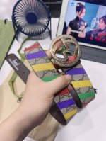 特 Gucci.古驰 全套包装 3.8Cm进口小牛皮压花, 专柜正品1:1完美复刻. 原版底皮, 采用热压印技术的gucci Signature皮革精制而成，触