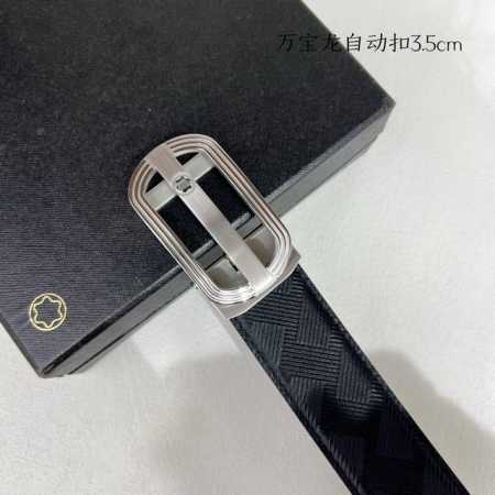 特 品牌 万宝龙 新款进口小牛皮 手感细腻柔软 搭配纯钢自动精品钢扣 宽度 3.5Cm - 点击图像关闭