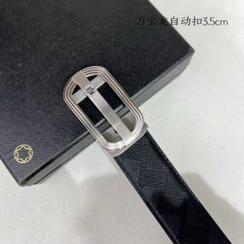 特 品牌 万宝龙 新款进口小牛皮 手感细腻柔软 搭配纯钢自动精品钢扣 宽度 3.5Cm