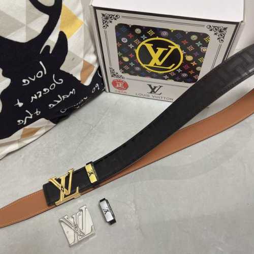 品名：Lv..路易..威登原单 材质：原单牛皮腰带 百分百头层牛皮腰带保证真皮，24K纯钢扣，专柜原单品质、做工精细，时尚大牌，送人自用首选 包装： 请认准如图