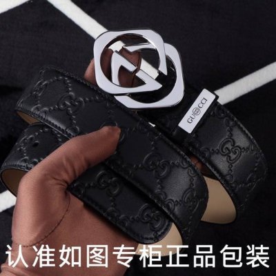 品名：古奇.Gucci原单 型号：认准如图专柜包装，赠送打孔器 材料：百分百头层牛皮，保证真皮。24K纯钢扣，Gg花纹双G系列专柜同等质量， 送人自用首选 包装