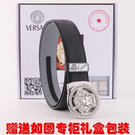 皮带：范思哲.Versace自动扣 腰带：百分百进口原厂头层牛皮，自动带身，滑道系列-保证真皮。24K纯钢扣永不掉色专柜同等质量， 送人自用首选 包装： 请认准 - 点击图像关闭