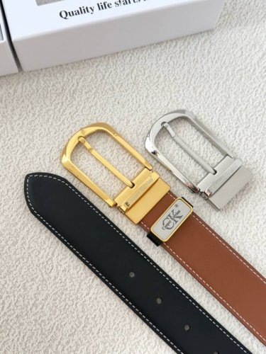 皮带：C K顶级复刻.单扣 双扣 腰带：Ck潮牌.专柜正品.Cooperkelvina原单大牌品质百分百进口原厂头层牛皮，保证真皮-Ck字母Logo针扣设计工艺