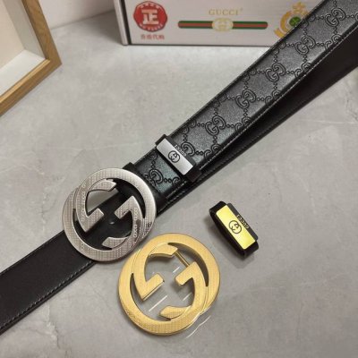 品名：古奇.Gu...Ci 原单 材质：原单牛皮腰带 专柜原单品质、做工精细，时尚大牌，送人自用首选 包装： 请认准如图专柜包装赠送打孔器手提袋专柜礼盒宽度3.