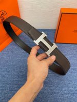 爱马仕 Hermes 原单爱马仕，宽3.8Cm进口原版皮带身，双面可两面用，精品电镀五金 ！