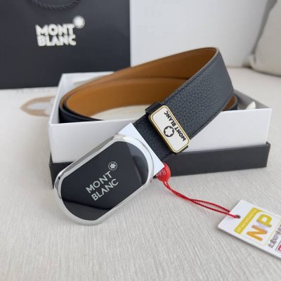 品名：万宝龙.Montblanc原单 腰带 皮带 型号：挂扣，新款原版经典精品双色挂扣，实物拍摄，原版头层牛皮 材料：百分百头层牛皮，保证真皮。双面可用专柜同等