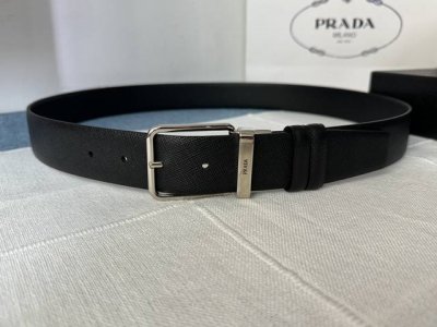 Pra、Da 普拉～达男士旋转针扣款，带身双面十字纹双面可用，与时尚的不期而遇。宽度:3.5Cm。顶级