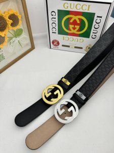 品名：古奇.Gu...Ci 原单 材质：原单牛皮腰带 专柜原单品质、做工精细，时尚大牌，送人自用首选包装： 请认准如图专柜包装赠送打孔器手提袋专柜礼盒宽度3.8