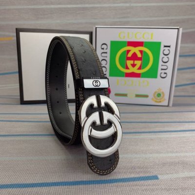 品名：古奇.Gu...Ci原单 材质：原单牛皮腰带 百分百头层牛皮腰带保证真皮，24K纯钢扣，专柜原单品质、做工精细，时尚大牌，送人自用首选 包装： 请认准如图