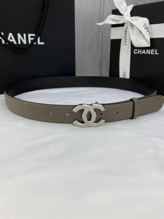 特 宽度3.0Cm Chanel 香奈儿荔枝纹牛皮支持Nfc芯片官方网站链接扫码验证、金 银 色镶钻钢扣。 - 点击图像关闭