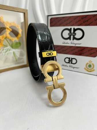 品名：菲拉格幕 原单 材质：原单牛皮腰带 百分百头层牛皮腰带保证真皮，24K纯钢扣，专柜原单品质、做工精细，时尚大牌，送人自用首选 包装： 请认准如图专柜包装赠 - 点击图像关闭