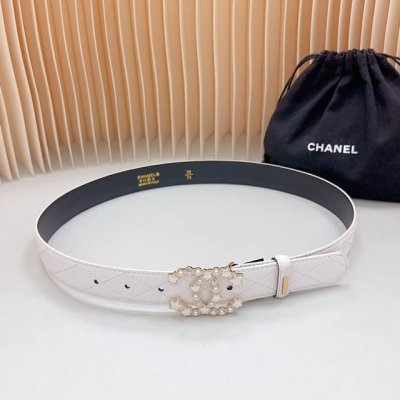特 3.0Cm 香奈儿官网新款，双面头层羊皮皮料，长度：.75.80.85.90.95.100欧，铜五金扣原版开模定制庆祝]