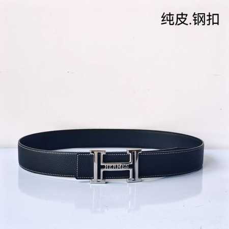 特 Hermes[正]原单爱马仕，宽3.8Cm进口原版皮带身，双面可两面用，精品电镀五金 ！ - 点击图像关闭