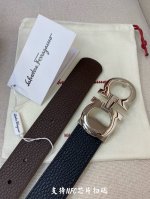 特 Ferragamo.菲拉格慕 全套包装 支持Nfc扫码 宽度3.5Cm 高级定制款男士皮带 双面进口牛皮 可双面使用 自行选择搭配 真材实料 很有质感 时尚