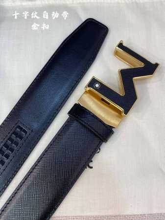 万宝龙男士自动腰带- 宽度34Mm 316精品钢扣 精工打造 手感柔软 可以裁剪 - 点击图像关闭