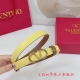 2.0Cm华伦天奴平纹腰带，双面头层牛皮，长度：.75.80.85.90.95.100.欧，钻五金扣原版开模定制庆祝]